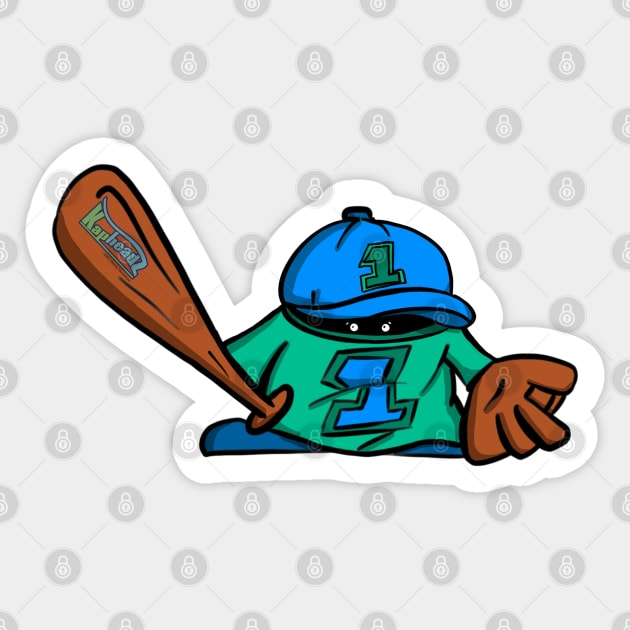 Kapheads™ Baseball Sticker by skrbly